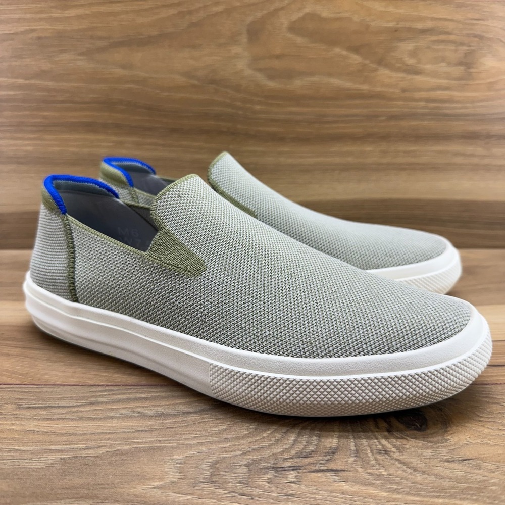 Rothys City Slip On Sneakers Womens 7.5 Green Comfort Flats - Picture 2 of 11